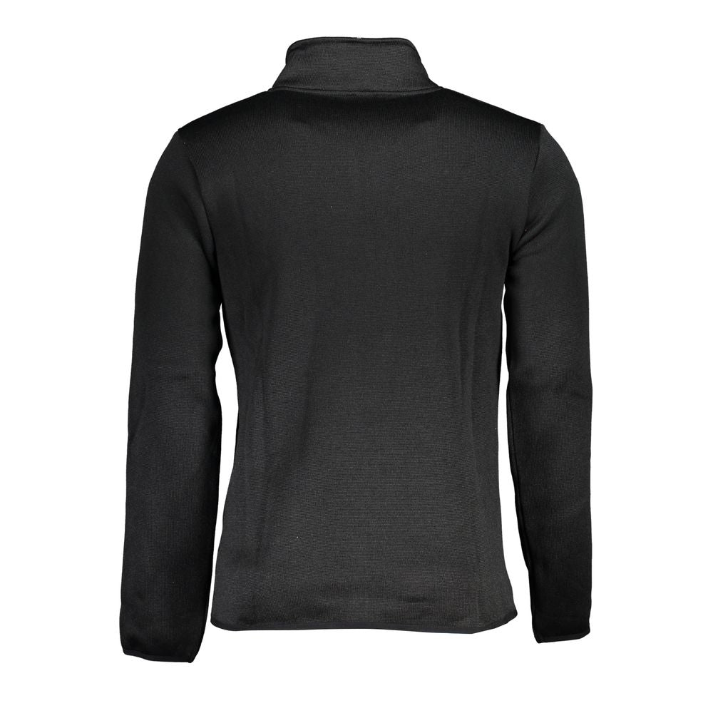 Black Polyester Men's Sweatshirt