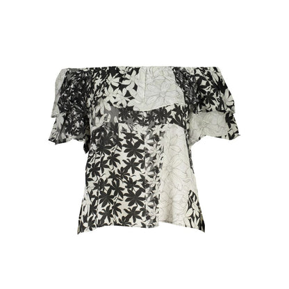 White Cotton Women T-Shirt