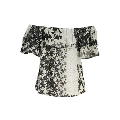 White Cotton Women T-Shirt
