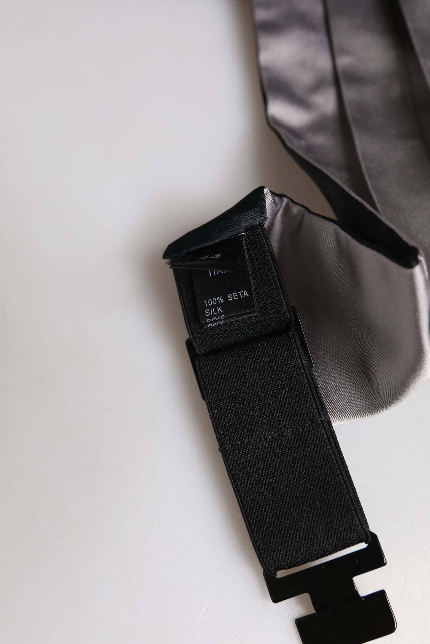 Gray Men 100% Silk Belt Wide Waist Cummerbund