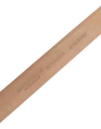 Red Leather Gold Metal Buckle Cintura Belt