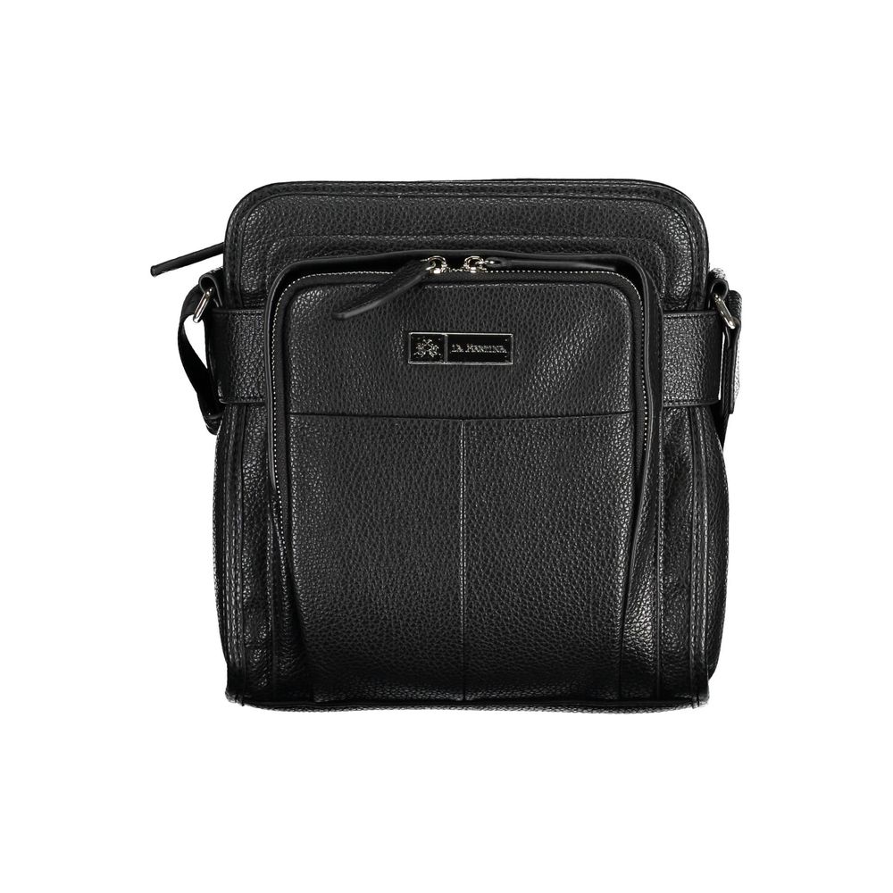 Nero Poliuretano Uomo Shoulder Bag