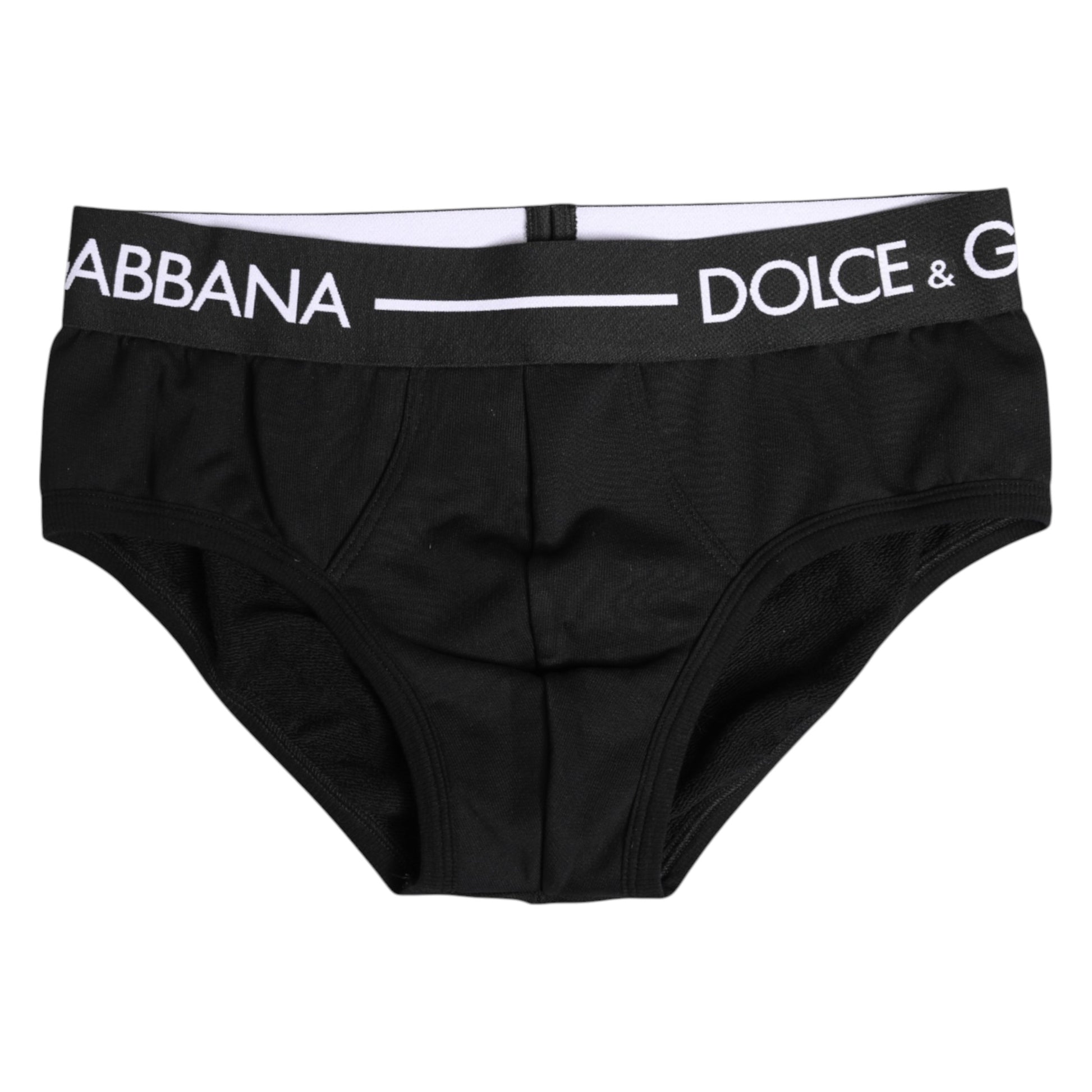 Black Cotton Stretch Regular Brief Underwear