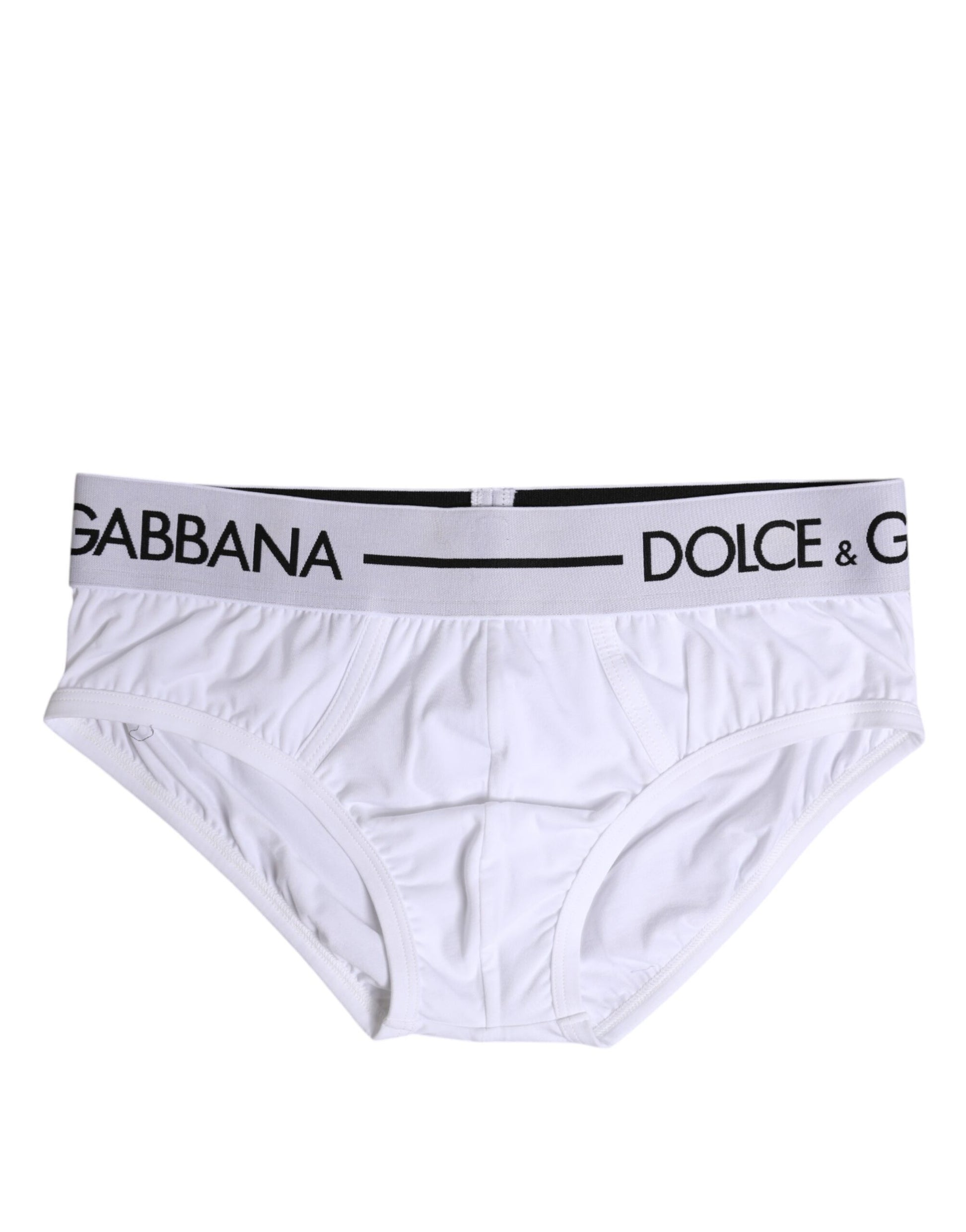 White Cotton Stretch Regular Brief Underwear