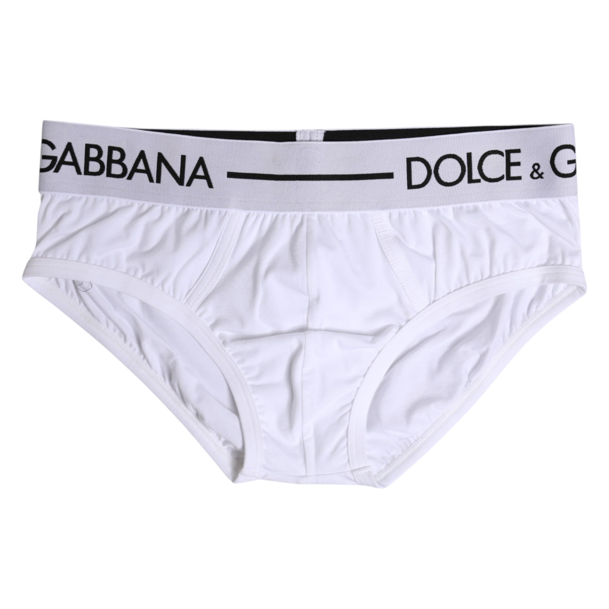 White Cotton Stretch Regular Brief Underwear