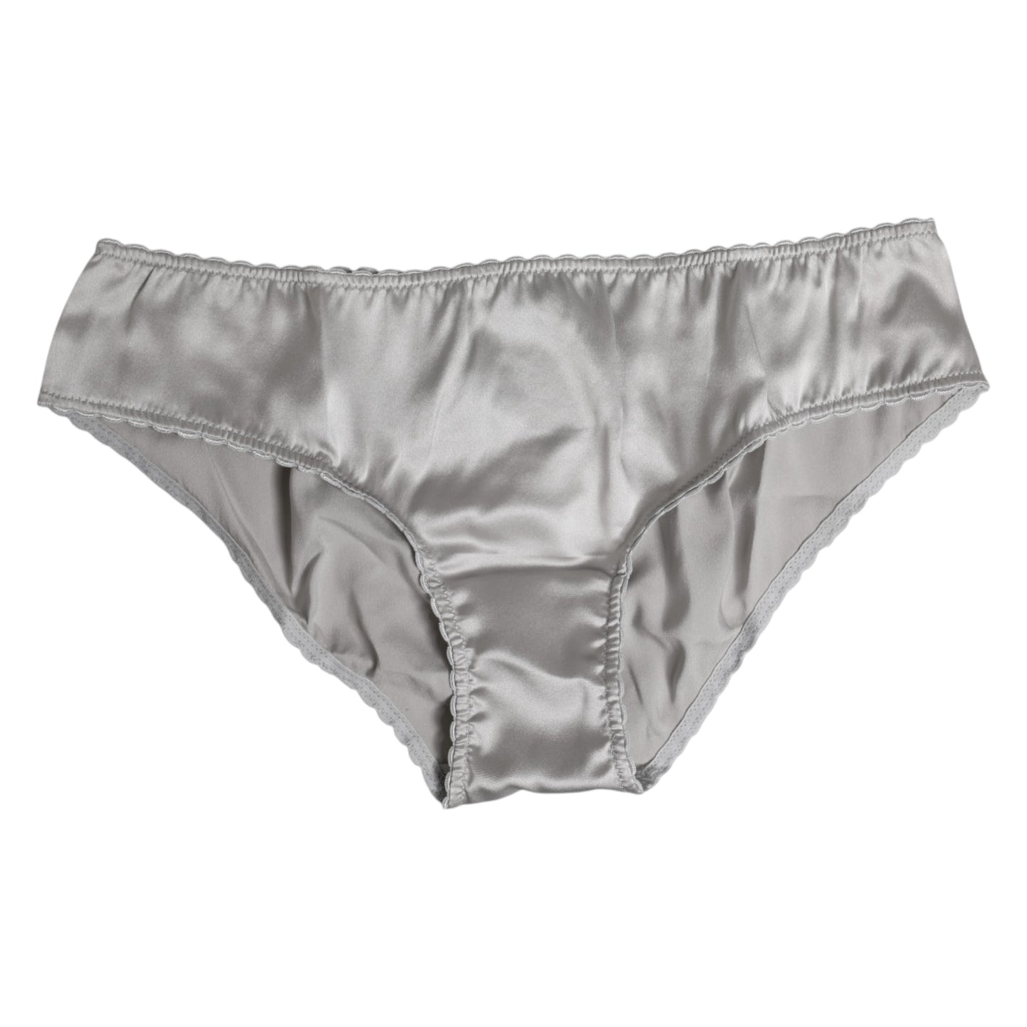 Gray Silk Stretch Bottom Low Waist Panty Underwear