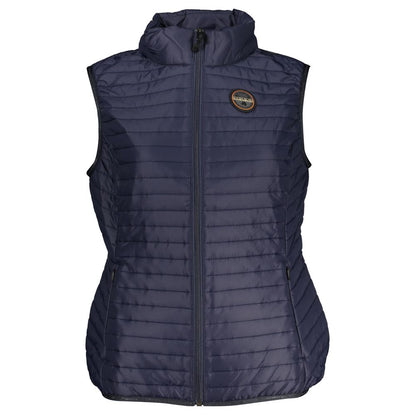 Blue Polyester Women's Jacket