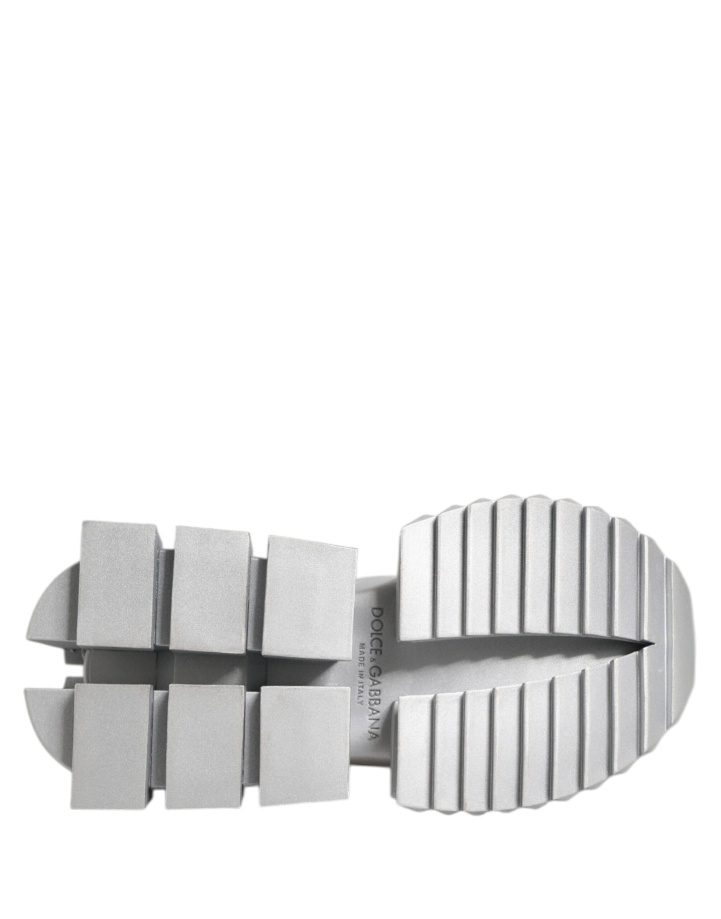 Silver Leather Super Queen Sneakers Shoes