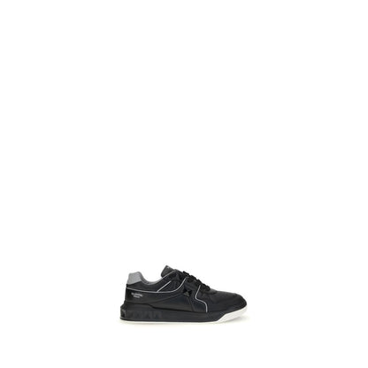 Black Calf Leather Bos Taurus Low Top Sneakers