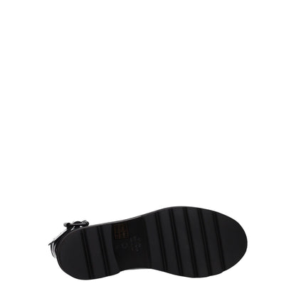 Black Leather Ankle Boots