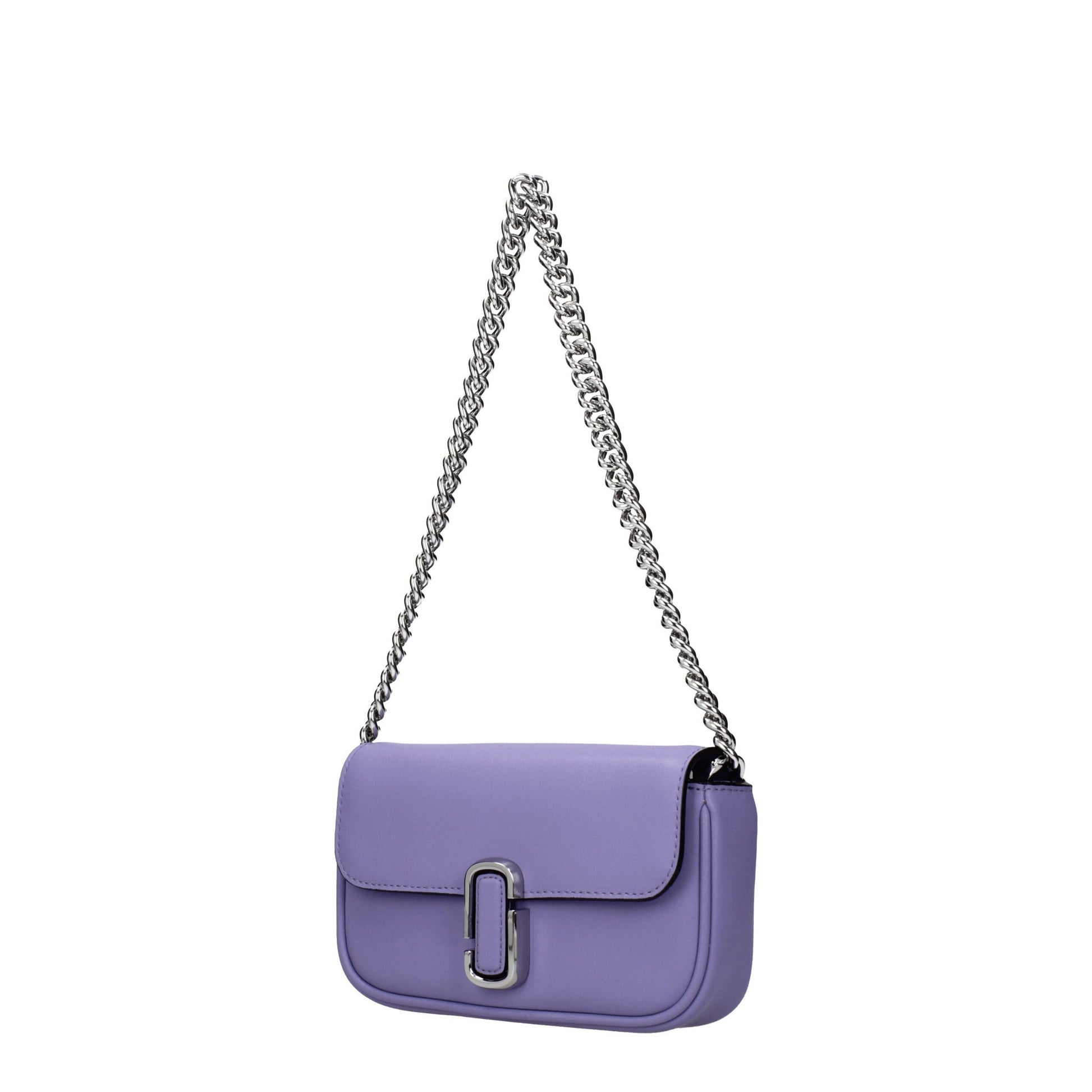 Purple Leather Crossbody Bag