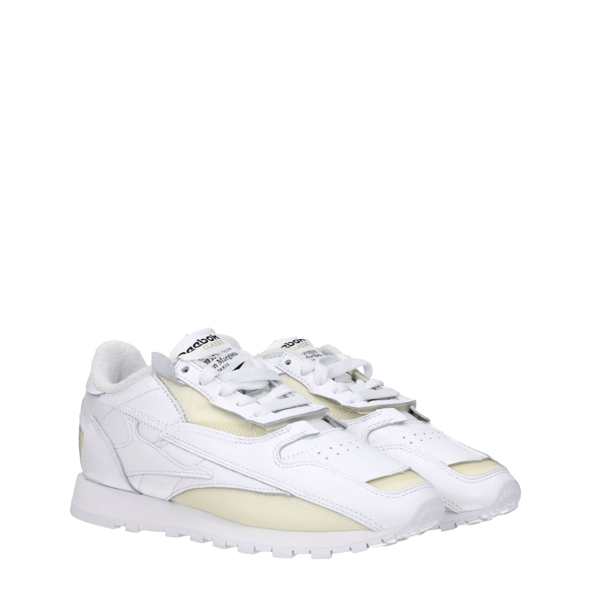White Leather Athletic Sneakers