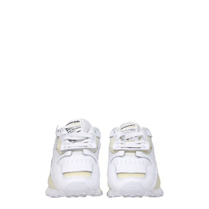 White Leather Athletic Sneakers