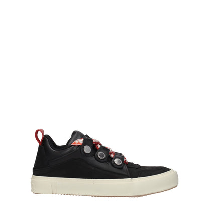 Black Leather Low Tops