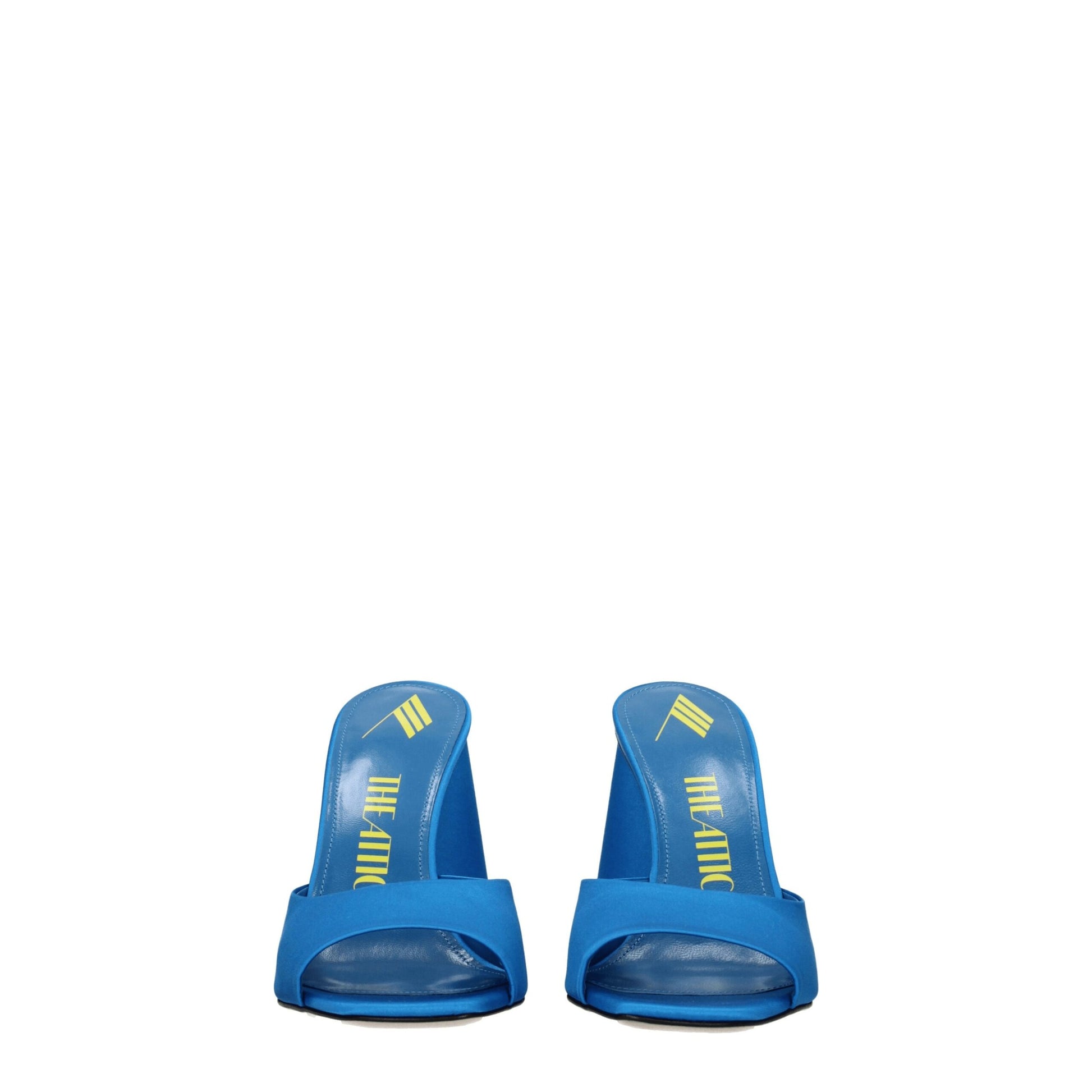 Light Blue Satin Platforms
