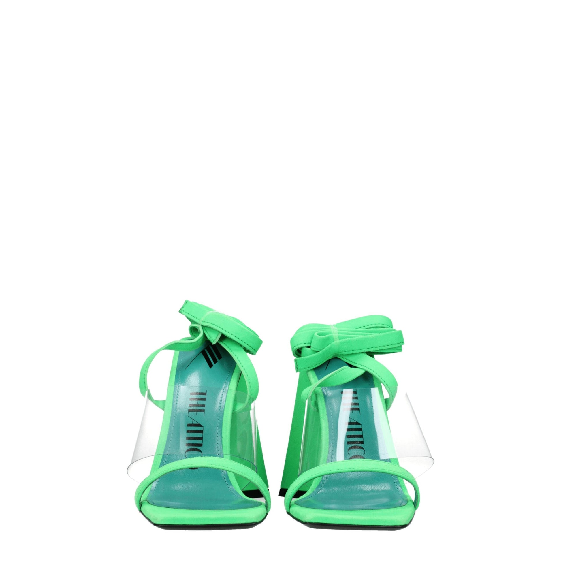 Transparent Leather Flat Sandals