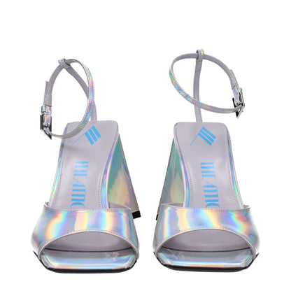 Gray Leather Platforms
