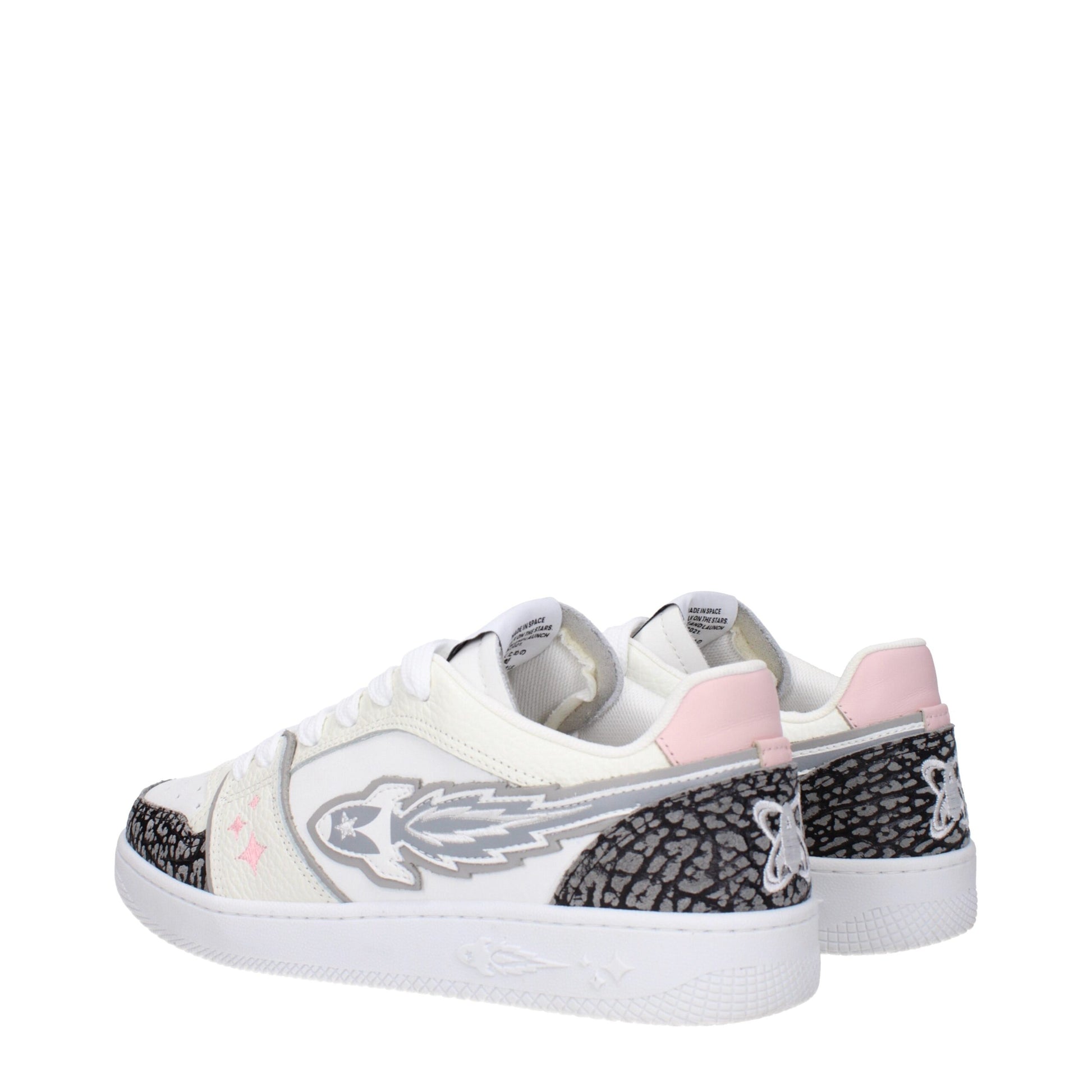 White Leather Athletic Sneakers