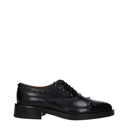 Black Leather Oxfords And Derbies
