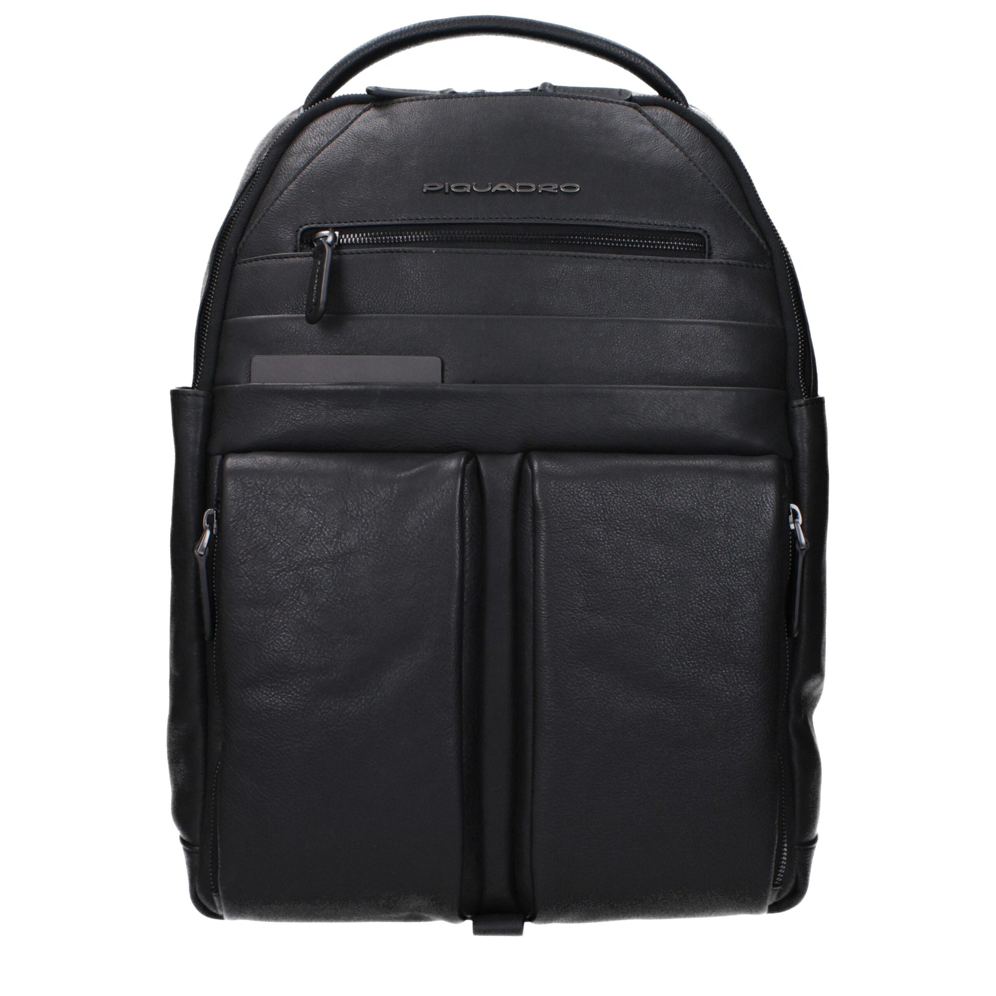 Black Leather Backpack