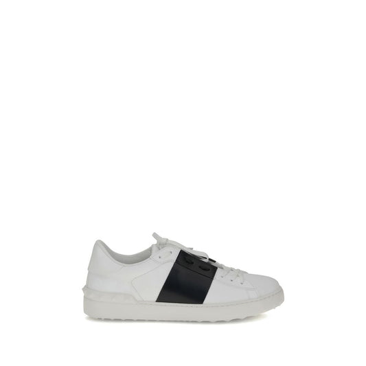 White Calf Leather Bos Taurus Low Top Sneakers