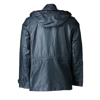Green Polyester Men Jacket