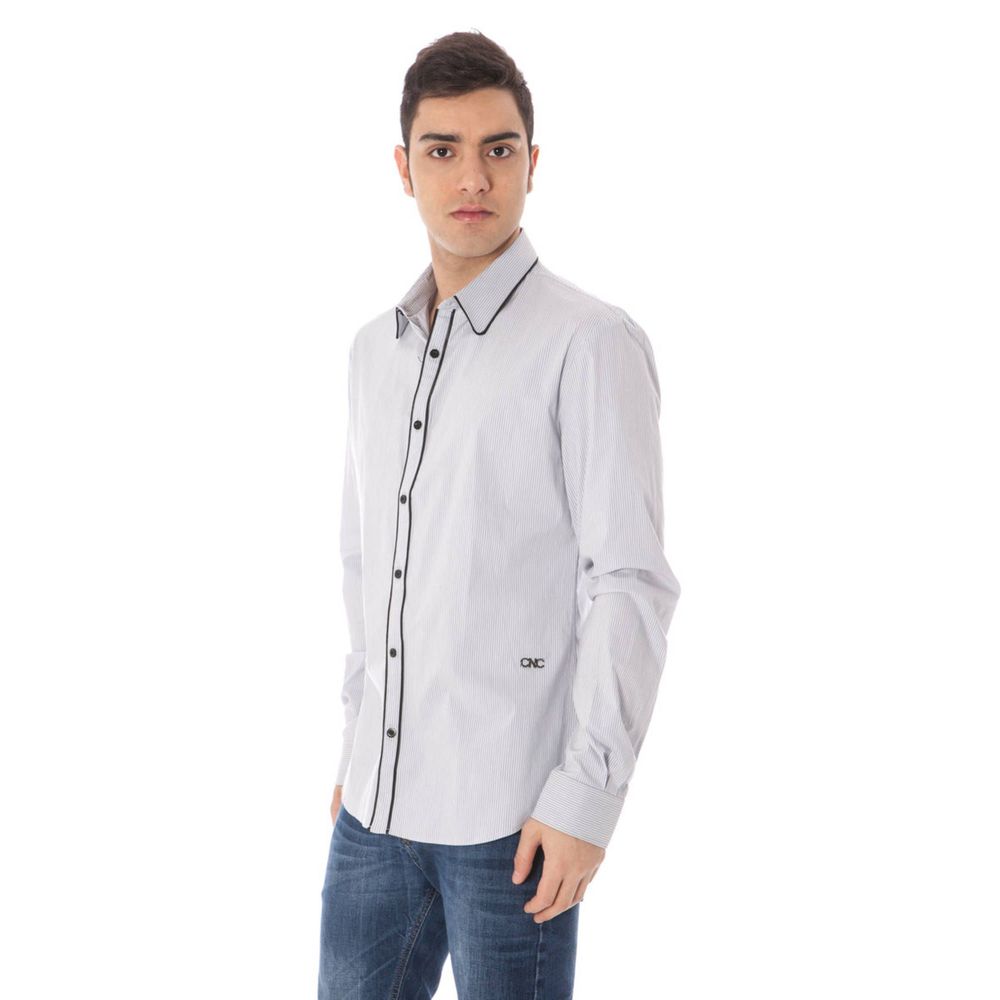 Azzurro Cotton Men Shirt