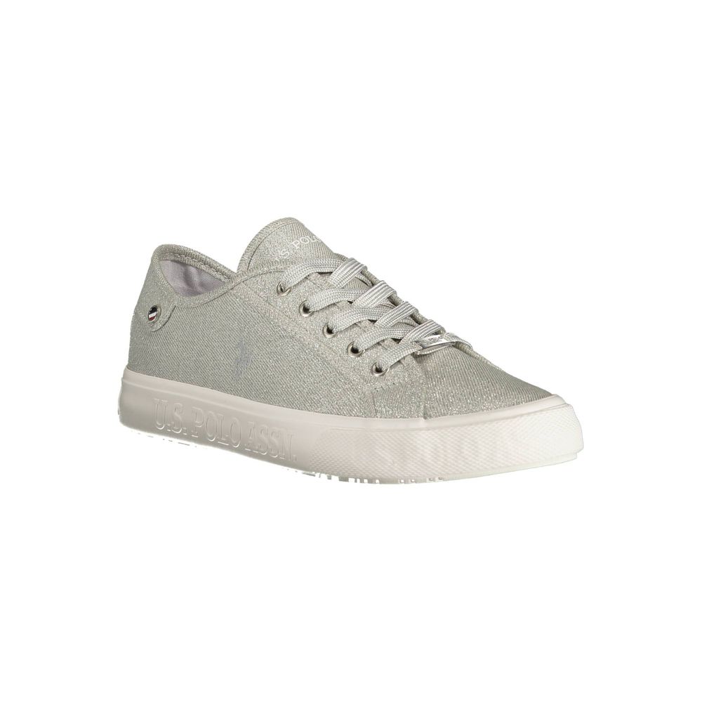 Gray Polyester Sneaker