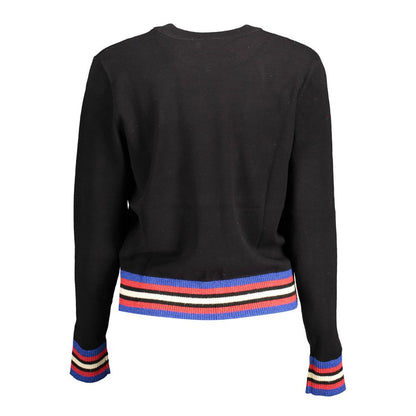Black Polyester Sweater