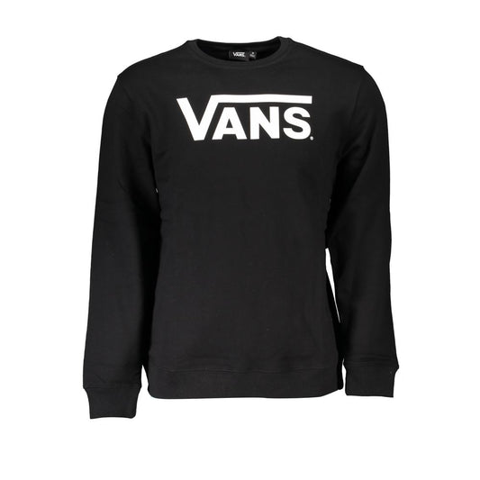 Black Cotton Men Sweater