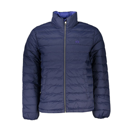 Blue Polyamide Men Jacket