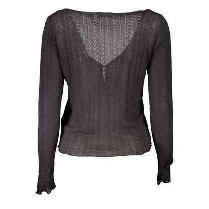Grigio Viscosa Womens Cardigan