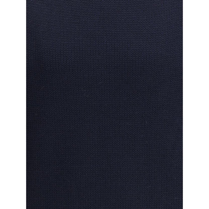 Blue Merino Wool Turtleneck
