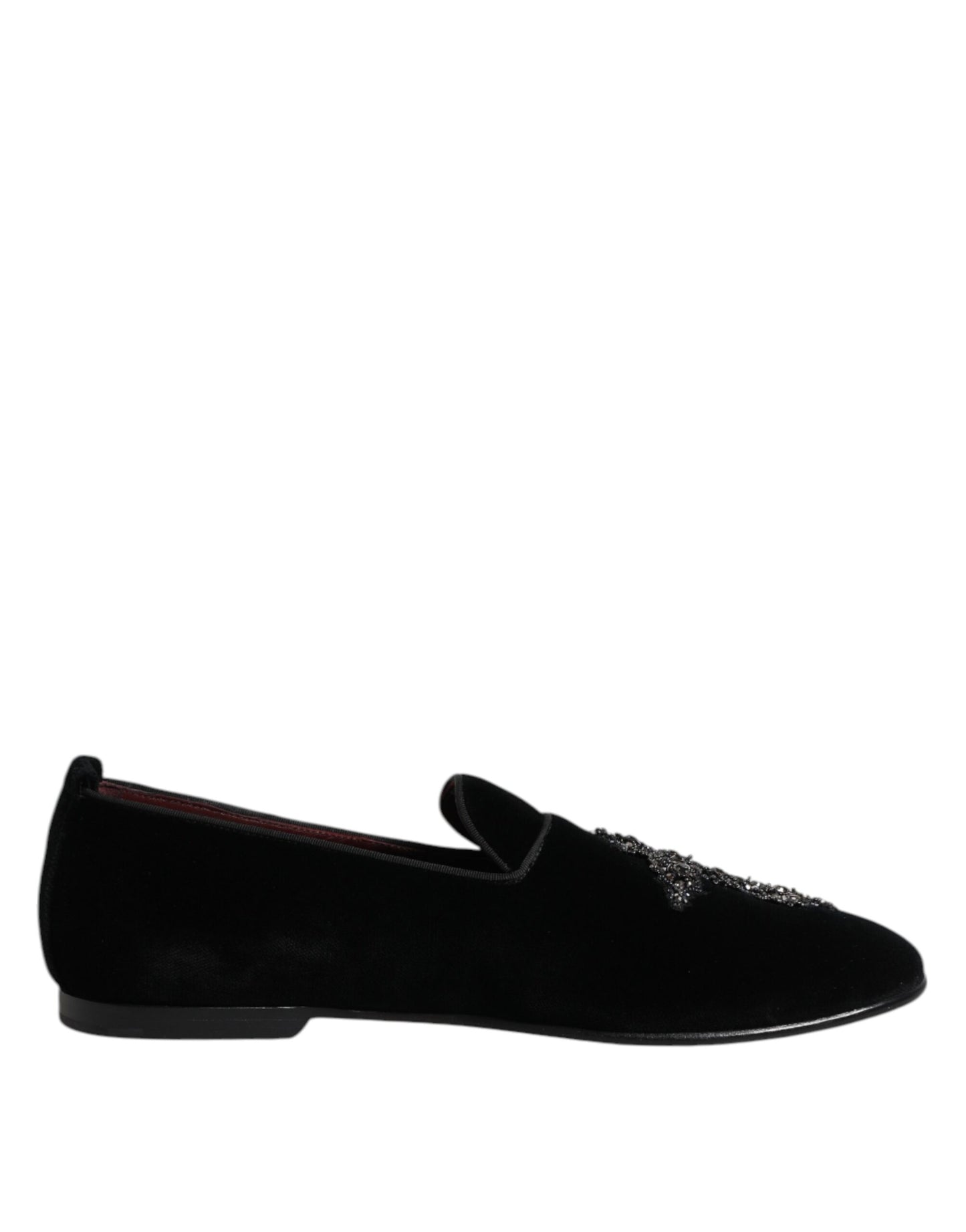 Black Suede Cross Slip On Loafers Dress Shoes