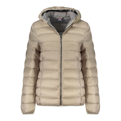 Beige Polyamide Women Jacket