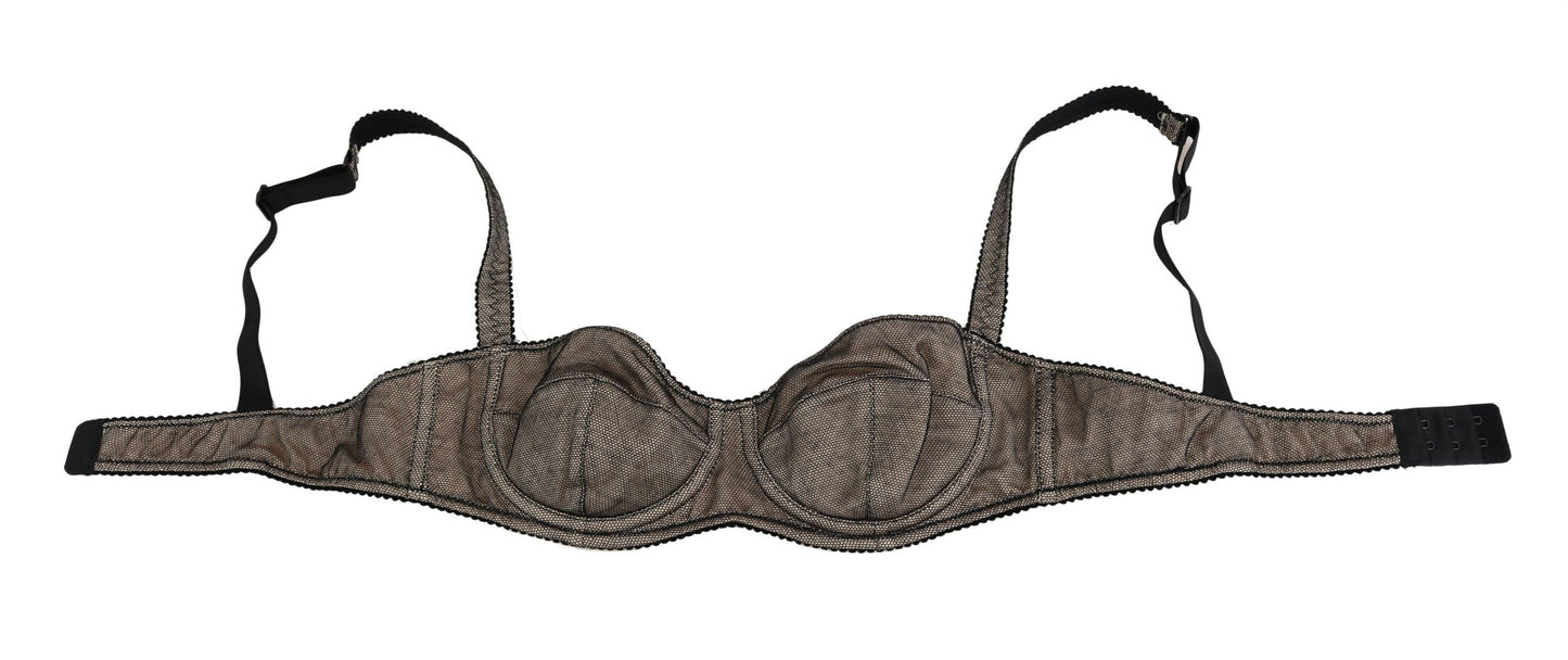 Elegant Brown Stretch Bra Womens Underwear