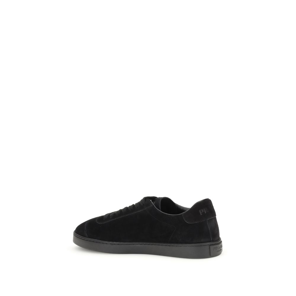 Black Calf Leather Bos Taurus Low Top Sneakers