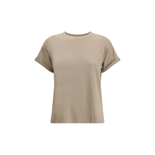 Beige Nylon T-Shirt