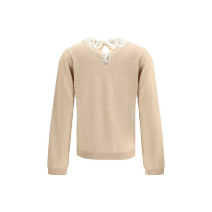 Lace collar Sweater