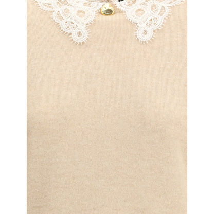 Lace collar Sweater