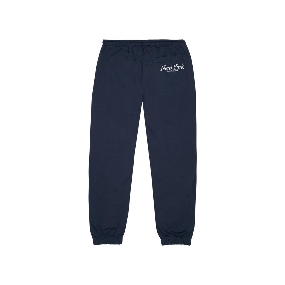 Blue Organic Cotton Joggers (Workout Pants)
