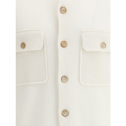 White Cashmere Cardigan