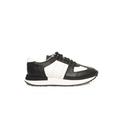 Black And White Calfskin Sneaker