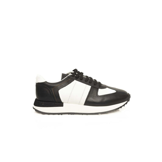 Black And White Calfskin Sneaker