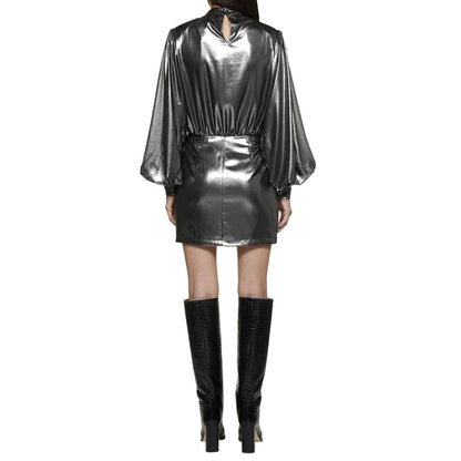 Abelia Laminated Mini Dress