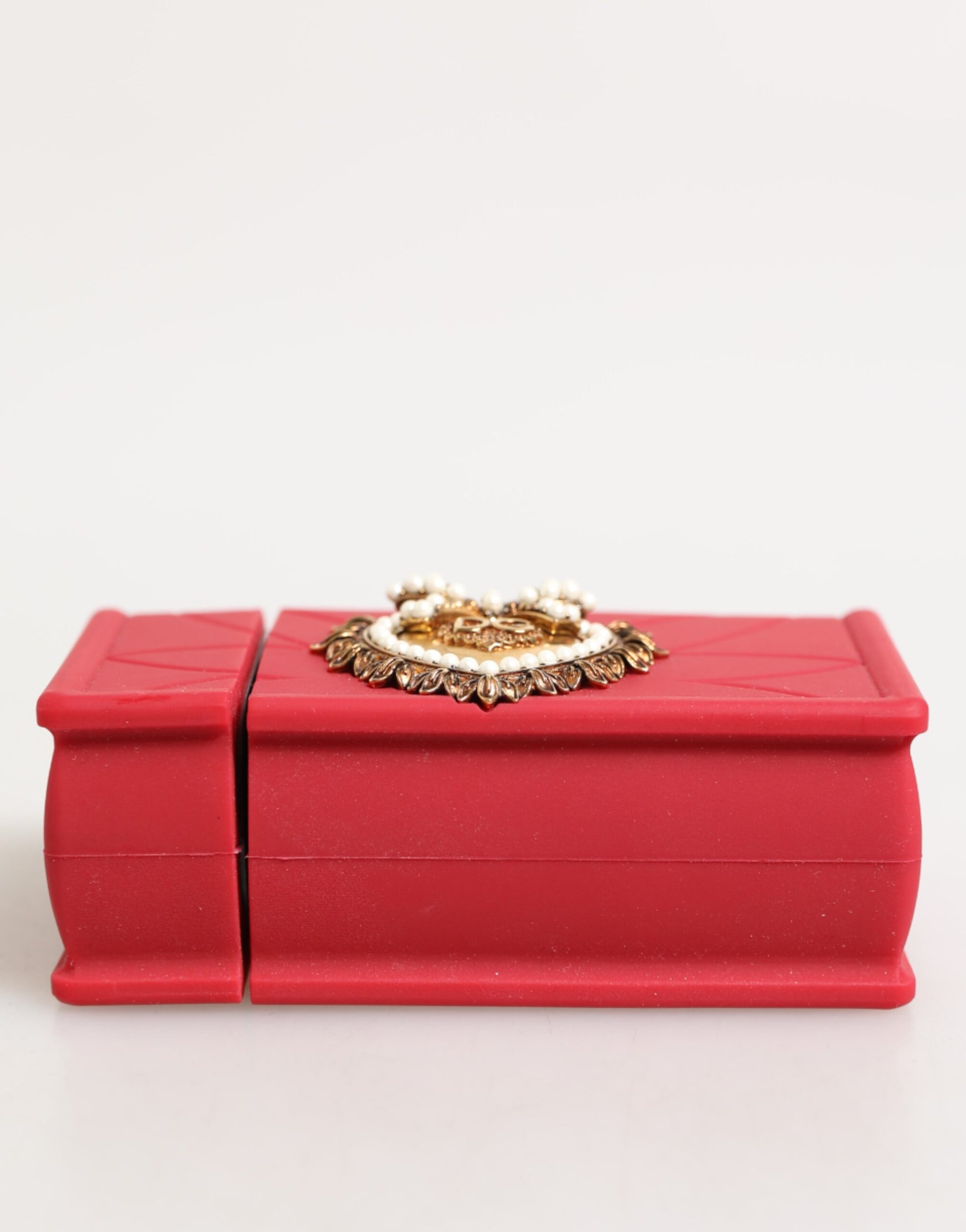 Red Silicone Devotion Heart Cover Bag Women Airpods Case