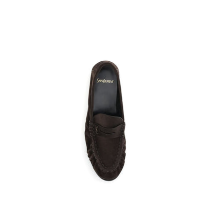 Brown Calf Leather Bos Taurus Slip-On Loafers