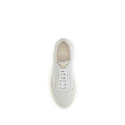 White Rubber Low Top Sneakers