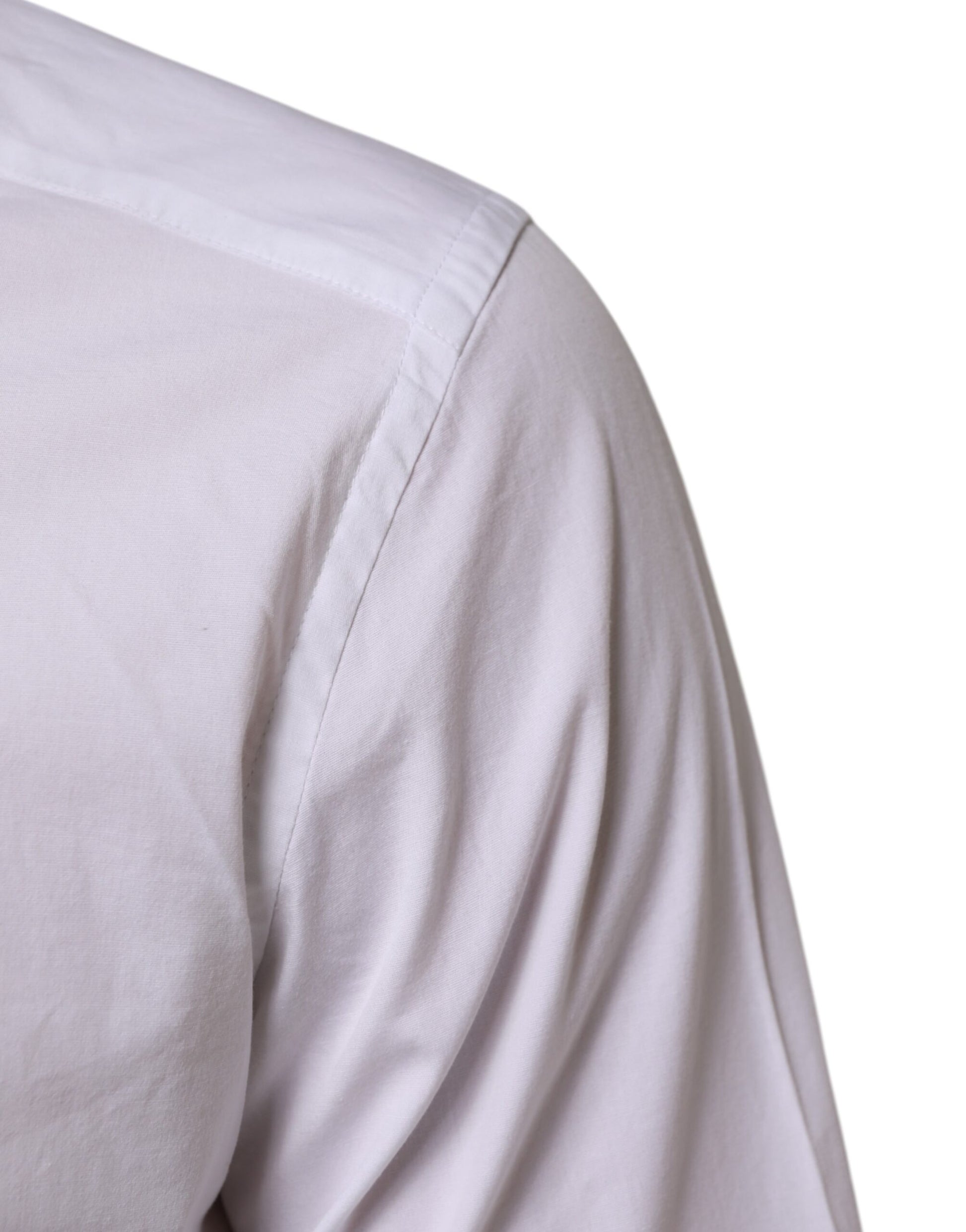 White Cotton GOLD Long Sleeves Formal Men Shirt