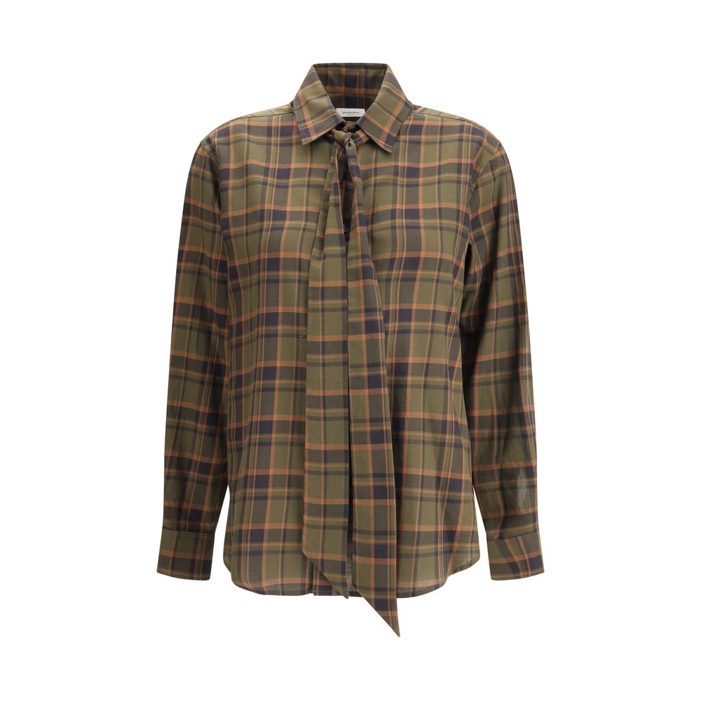 Green Cotton Pattern Shirt